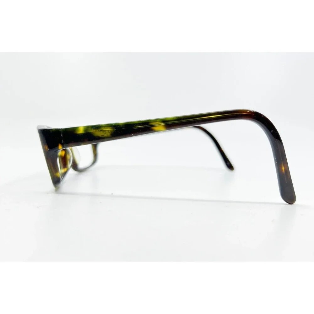 Aztec Eyeglasses Frames Women Tortoise Brown Green Rectangular 55-17-135